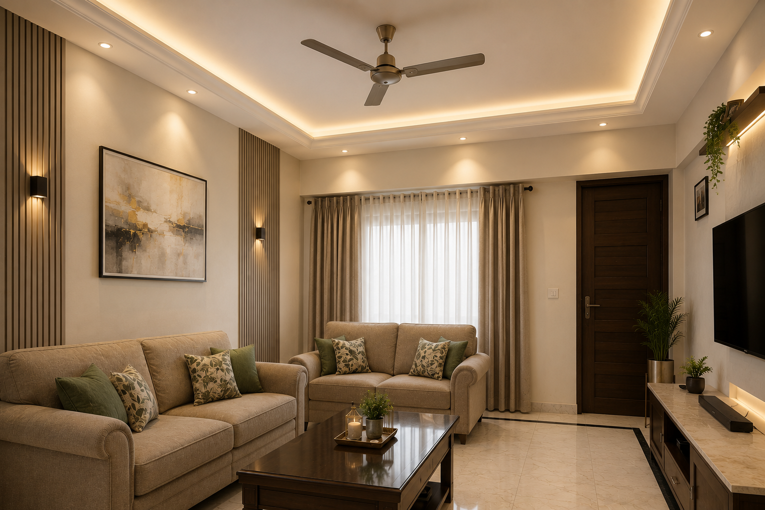 Ceiling & Lighting - After